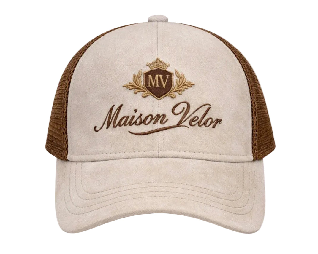 Maison Velor – White and beige Cap