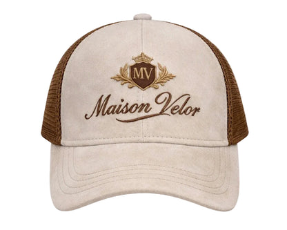 Maison Velor – White and beige Cap