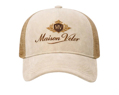 Maison Velor – White and beige Cap
